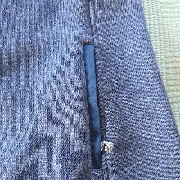 Stylish Blue and White Title Nine Fleece Vest Dress - Picture 6 of 7